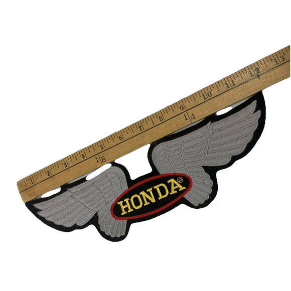 Vintage Honda Motorcycles Angel Wing Embroidered Patch Iron On - Picture 3 of 4